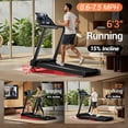 thumbnail image 6 of Foldable Treadmill – 14KM/H, 12 Built-in Programs, Heart Rate Sensor, Dual Cushion System, 136kg Weight Capacity ROBORE P8, 6 of 10