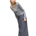thumbnail image 6 of hirigin Women Short Tops, Round Neck Long Sleeve Star Cutout Casual Party Street Fall Spring Cropped Tops, 6 of 8