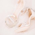 thumbnail image 6 of DINHEAROM High Heel Shoe Straps 1 Pair of Elegant and Glamorous Metal and Elastic Accessories for Women, 6 of 8