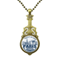 thumbnail image 1 of París Francia bandera Torre Eiffel arquitectura Collar Guitarra Antigua Joyería Música Colgantes Unbranded  M, 1 of 3