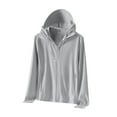 thumbnail image 5 of Purcolt Women's UPF 50+ Sun Protection Jacket Lightweight Athletic Jacket Full Zip Long Sleeve Hooded Cooling Shirts for Hiking Outdoor with Pockets & Thumbholes, 5 of 8