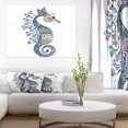 thumbnail image 1 of Design Art - Aquarelle Colorée d'Hippocampe, 1 of 4