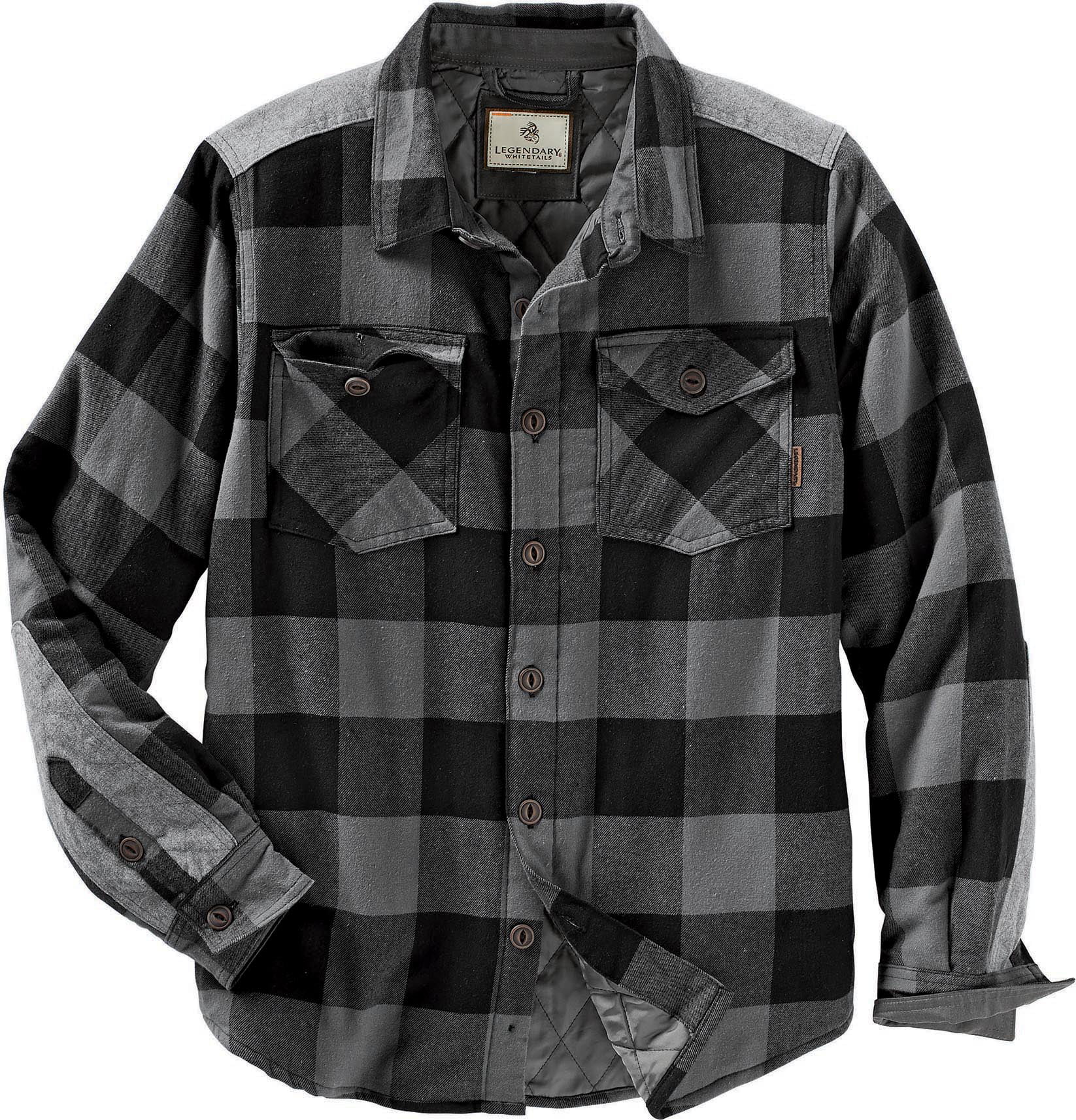 Legendary Whitetails Men's Woodsman Quilted Shirt Jacket - Walmart.com