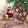 thumbnail image 1 of Adornos navideños, regalos navideños, colgante de árbol de Navidad cortado, colgante de coche plano, colgante de adorno navideño, colgante de acrílico, 1 of 5