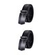 thumbnail image 1 of Cinturón de pantalón Sonducket hebilla automática cuero auténtico negro 130cm 2Conjunto, 1 of 6