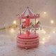 thumbnail image 3 of Boîte à musique ronde Merry GO, carrousel, cadeau de Noël, mariage, anniversaire, décoration, 3 of 4