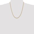 thumbnail image 2 of Auriga Fine Jewelry 10K Yellow Gold 2.25 mm Diamond-cut Rope Chain Necklace for Women 22", 2 of 7