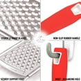 thumbnail image 3 of Zulay Kitchen Professional Stainless Steel Flat Handheld Cheese Grater - Red, 3 of 7
