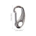thumbnail image 2 of AMERTEER 3Pcs en Acier Inoxydable Pet Tag Clip Rapide Split Crochets de Charge avec Anneaux 6Pcs, 2 of 7