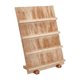 thumbnail image 1 of Expositor de pendientes de madera, práctico soporte para tarjetas de pendientes, expositor de joyas 4 niveles, 1 of 9