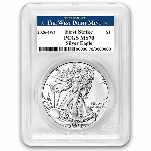 2026-(W) American Silver Eagle MS-70 PCGS (FS, West Point Label)