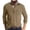03# Khaki, variant on Men's Long Sleeve Polo Shirts Casual Button Golf Tshirt Moisture Wicking Cotton Tee Collared Basic Shirts with Pocket Black XXL