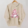 thumbnail image 5 of VKOYWKM Women's Christmas Sweatshirts Merry Christmas Snowman Graphic Pullover Cute Crewneck Oversized Sweatshirts Xmas Holiday, 5 of 5