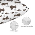 thumbnail image 3 of Kdxio Cotton Pillow Cases 20"x30" Pillowcases,Soft and Breathable Bedroom Pillow Cases-Dachshund Dog, 3 of 8