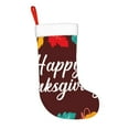 thumbnail image 2 of Salouo Happy Thanksgiving Print Christmas Stockings,Large Xmas Stocking Set of 1 Holiday and Farmhouse Stocking for Christmas Holiday Party Decoration(17.7*11 Inch), 2 of 7