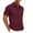 Red, variant on Men’s Jacquard Knit Button Down Shirts Breathable Stretch Business Casual Short Sleeve Shirt Big and Tall Size S-3XL White