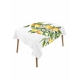 thumbnail image 2 of Yellow Lemon Tablecloth Rectangle Table Cloth 60x102, Waterproof Tablecloth Outdoor Table Cloth, Simple Spring Botanical Fruit Leaves Flower Washable Table Cover for Kitchen Dinning Party, 2 of 8