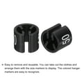 thumbnail image 4 of Clothes Hanger Marker Colored Hanger Sizer Garment Markers Tag (Number 50, Black), Pack of 100 Pcs, 4 of 5