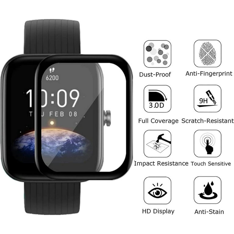 Amazfit Bip 5 3D Full Curved Screen Protector Amazfit Bip 3 Smart Watch  Wristband Protective Film Amazfit Bip 3 Pro (Not Glass)