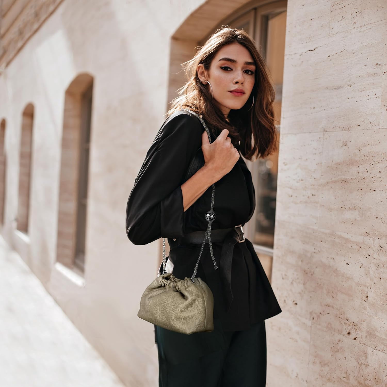 Small Crossbody Bag For Women Trendy.Dumpling Bag Clutch Purse For Women Evening Bag Cloud Purse Vegan Leather Hobo Bag