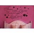 thumbnail image 1 of Twinkle Little Star Do You Know How Loved Are - Girl's or Boy's Room Kids Baby Nursery - Vinyl Wall Decal, Lettering Art Letters Decor, Quote Design Sticker, Saying Decoration, 1 of 4