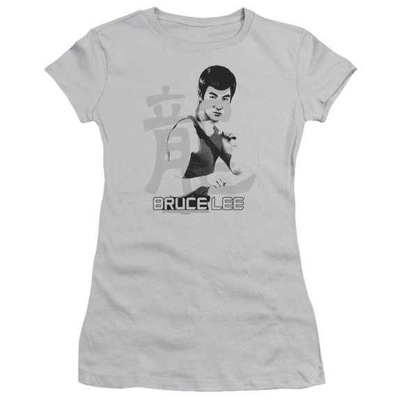 Bruce Lee Punch S/S Junior Women's T-Shirt Sheer Silver
