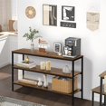Narrow Console Table,Sofa Table with 3 Storage Shelves,Entryway Table