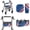 American Flag, variant on TSOVTHRID Deer American Flag Hunting Camo Print Walker Accessories for 3 Pcs, Dustproof Rollator Seat and Back Rest Covers 4th of July Decor Foldable Under Seat Bag for Four Wheel Rollator
