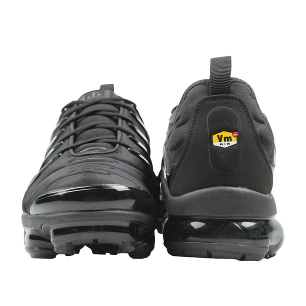 Mens Nike Vapormax Plus Triple Black Dark Grey - Walmart.com