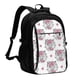 thumbnail image 1 of Balery Cartoon Poodle Dog Mochila con carga USB para hombre y mujer - Mochila impermeable y antirrobo para laptop con puerto USB para viajes, trabajo, 1 of 7