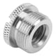 thumbnail image 4 of Adaptador de rosca de tornillos hembra de 3/8 de pulgada a macho de 5/8 de pulgada para soporte de micrófono para montaje de micrófono plateado F19A, 4 of 8