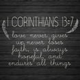 thumbnail image 3 of Kimberly, Allen 15x15 Black Modern Framed Museum Art Print Titled - I Corinthians 13 7 Square, 3 of 5