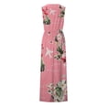 thumbnail image 4 of Gvmfive Women Bohemain Summer Sleeveless Split Long Dress, 4 of 4