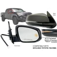 thumbnail image 2 of APA Replacement for Rear View Mirror 2016 - 2023 TACOMA Power Heated with Blind Spot Detection with Turn Signal Light Paint-to-Match Smooth Cap Passenger Right Side 8791004240 TO1321350, 2 of 9