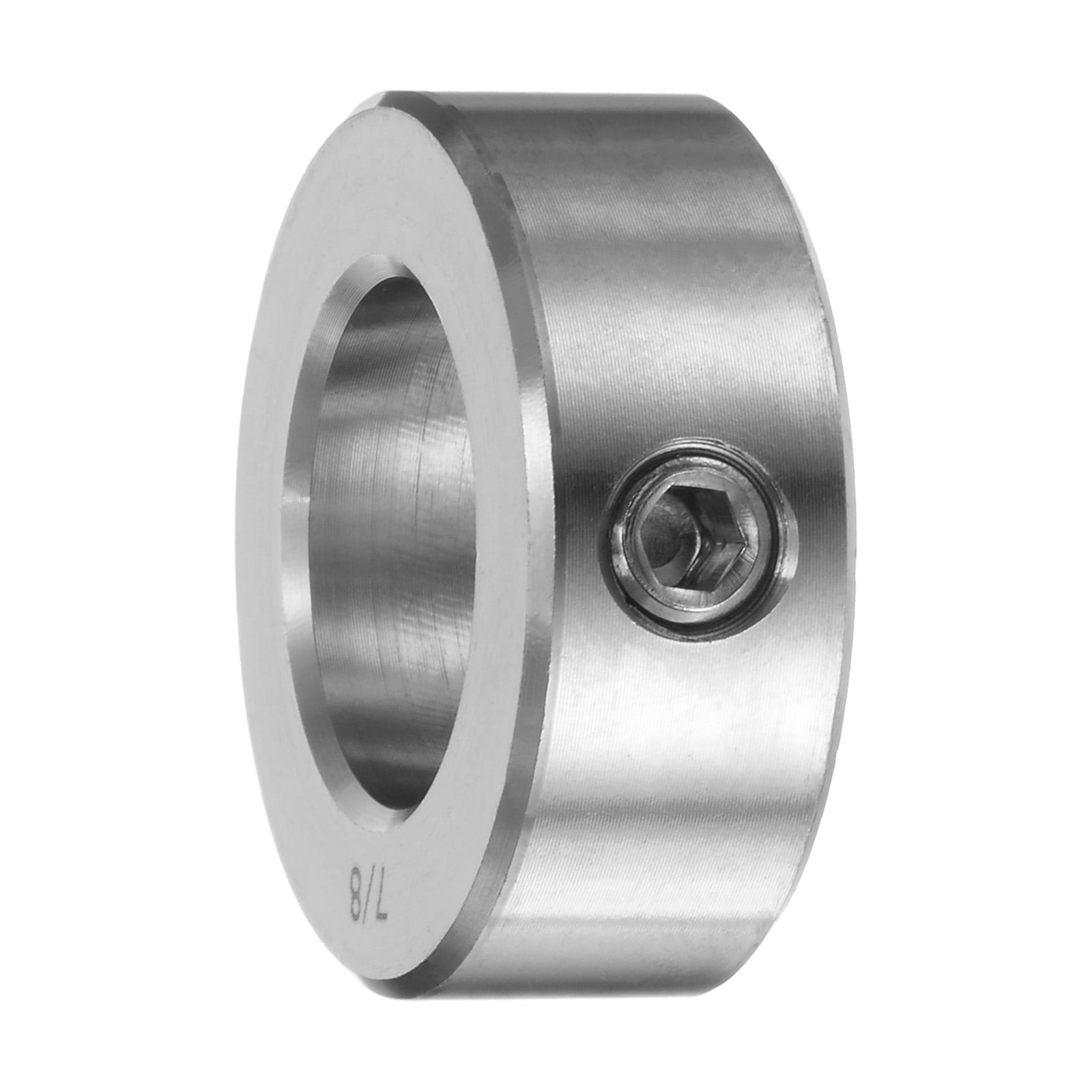 4 Packs Set Screw Collars 7/8" Bore 304 Stainless Steel Shaft Collars, 1-1/2" OD, 9/16" Width