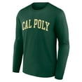 thumbnail image 2 of Men's Forest Green Cal Poly Mustangs Basic Arch Long Sleeve T-Shirt, 2 of 3