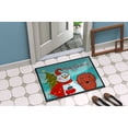 thumbnail image 4 of Carolines Treasures BB1834JMAT Snowman With Longhair Red Dachshund Indoor & Outdoor Mat- 24 x 36 in., 4 of 4