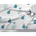 thumbnail image 3 of Soimoi Polyester Crepe Fabric Dot & Lotus Block Printed Fabric 1 Yard 52 Inch Wide, 3 of 3