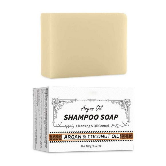 yelldesk Shampoo Bar for Hair Solid Soap, Argan Oil Shampoo Bar Soap Hair Soap Scalp Hair Follicle Moisturizing Hair Soap 100g
