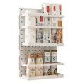 thumbnail image 1 of Organizador Adhesivo para Puerta de Gabinete, Estante para Papel de Aluminio, Se Monta en Puertas Sólidas o Paredes, Cesta Alta para Almacenamiento en Puerta de Cocina, Sin Taladro, 1 of 7