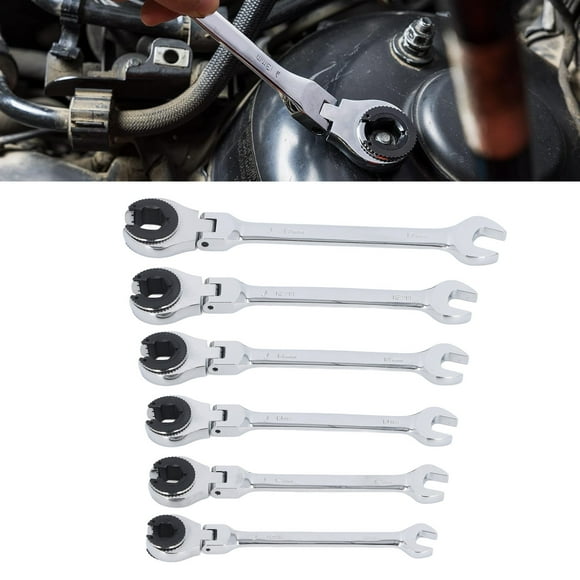 Ratcheting Wrench Set, 72 Teeth Gear Head Ratcheting Wrench Set Open End for Air Conditioning Tubing