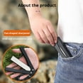 thumbnail image 4 of 1pc Portable Double Side Grindstone Professional Kitchen Sharpener for Pocket Folding Knife Sharpening Stone Sharpener Diamond, 4 of 6