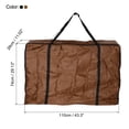 thumbnail image 2 of Uxcell Outdoor Chair Storage Bag Waterproof Folding Chair Carry Bag Cover Carrying Case Brown Black 2 Pack, 2 of 6
