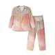 thumbnail image 1 of Fotbe Abstract Marble Texture Pijama de Hombre con Estampado de Manga Larga, Conjunto de 2 Piezas, Ropa de Dormir Suave y Cómoda con Bolsillos-Medium, 1 of 7