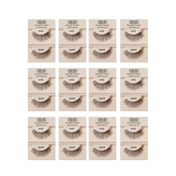 Callas Beau Wing Eyelashes #412 (1 pair x 12 sets)