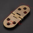 thumbnail image 2 of HINTRMENT 2Pcs Easy Installation Turning Hinge for Cabinet Hinges Coffee Color, 2 of 6