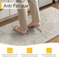 thumbnail image 2 of BERTHMEER Kitchen Rugs for Floor 2 Piece, 17.3"x30"+17.3"x59" Anti Fatigue Waterproof Beige Kitchen Mats, Non Slip Comfort Standing Mat Rug for Home, Sink, Laundry, Beige, 2 of 8