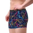 thumbnail image 3 of Bingfone Multicolor Bowling Men's Underwear - Casual Stretch Boxer Briefs-Large, 3 of 7