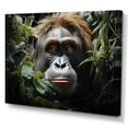thumbnail image 2 of Designart "Jungle Harmony: Orangutans Among Verdant Greens" Orangutan Wall Decor, 2 of 7
