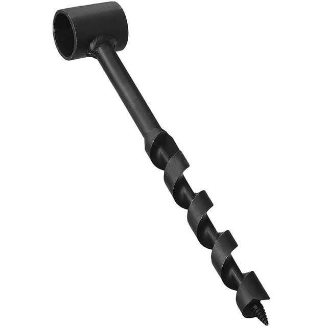 Muyoka NKTIER Broca de barrena de madera de ojo escocés, broca de barrena manual de acero al carbono Herramienta de perforación de madera de supervivencia autorroscante para acampar al aire libre Send Muyoka Hogar
